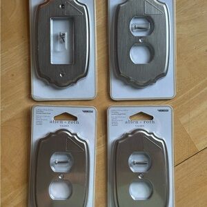 Allen + Roth Brushed Nickel Wall Plate Collection